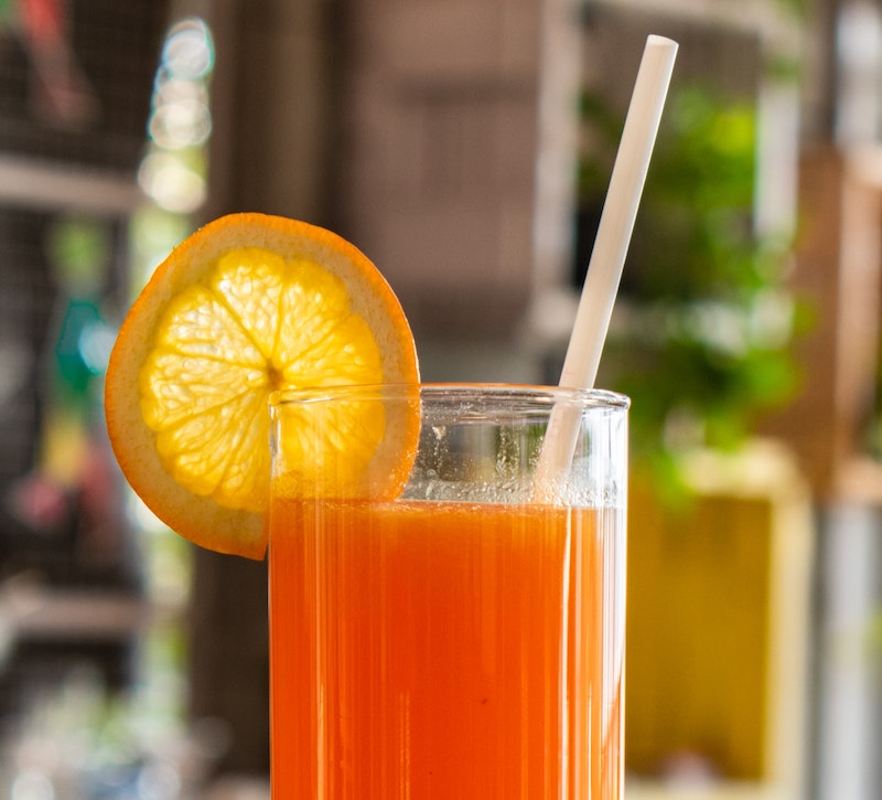 Cocktail Floc de Gascogne rouge et Billes de Melon