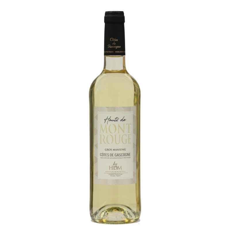 Vin blanc IGP Côtes de Gascogne Gros Manseng les Hauts de Montrouge